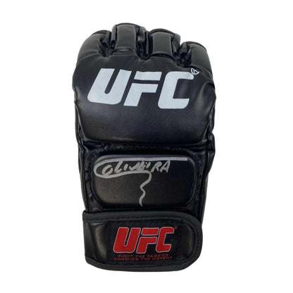 Autographed/Signed Charles Oliveira UFC MMA Ultimate Fighting Black Glove Beckett BAS COA