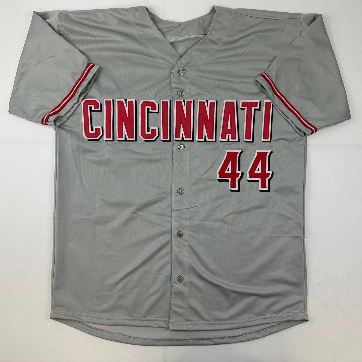 Autographed/Signed Elly De La Cruz Cincinnati Grey Baseball Jersey Beckett BAS COA