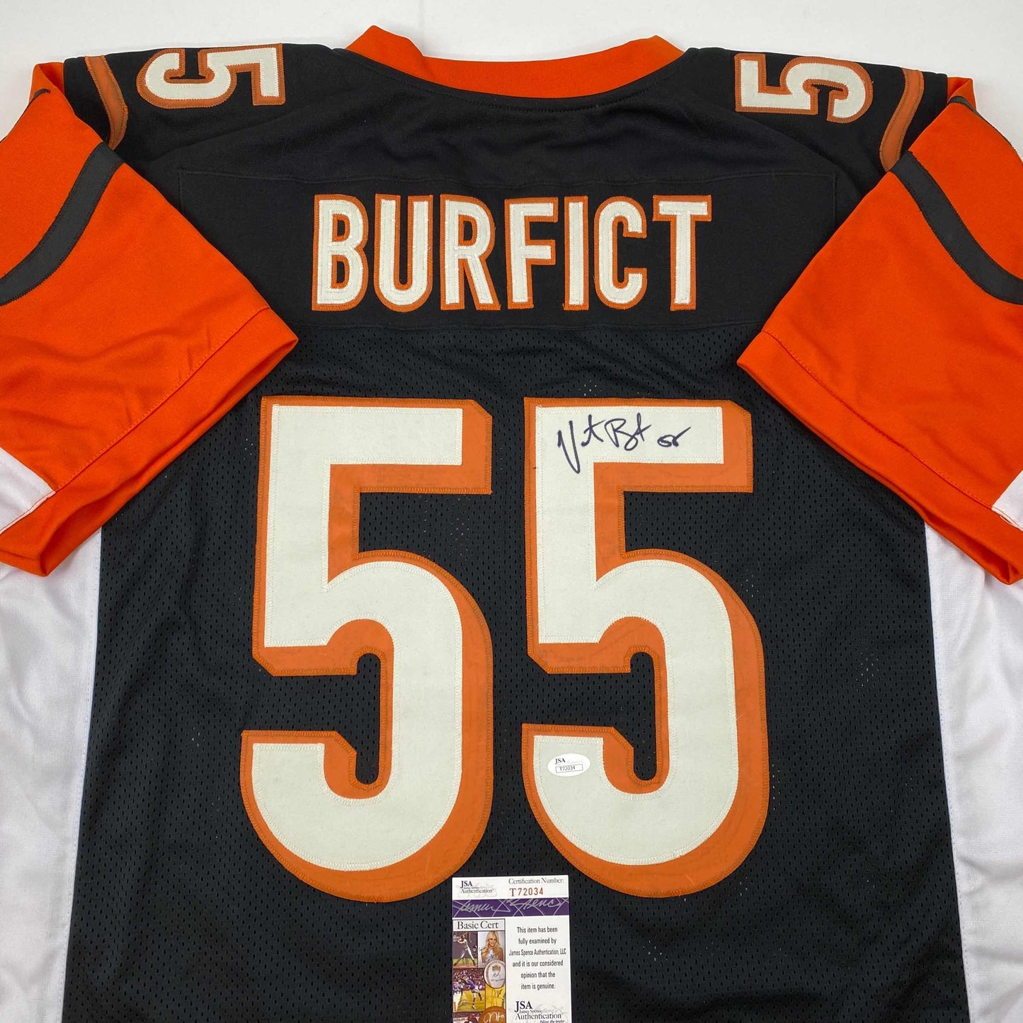 Autographed/Signed Vontaze Burfict Cincinnati Black Football Jersey JSA COA