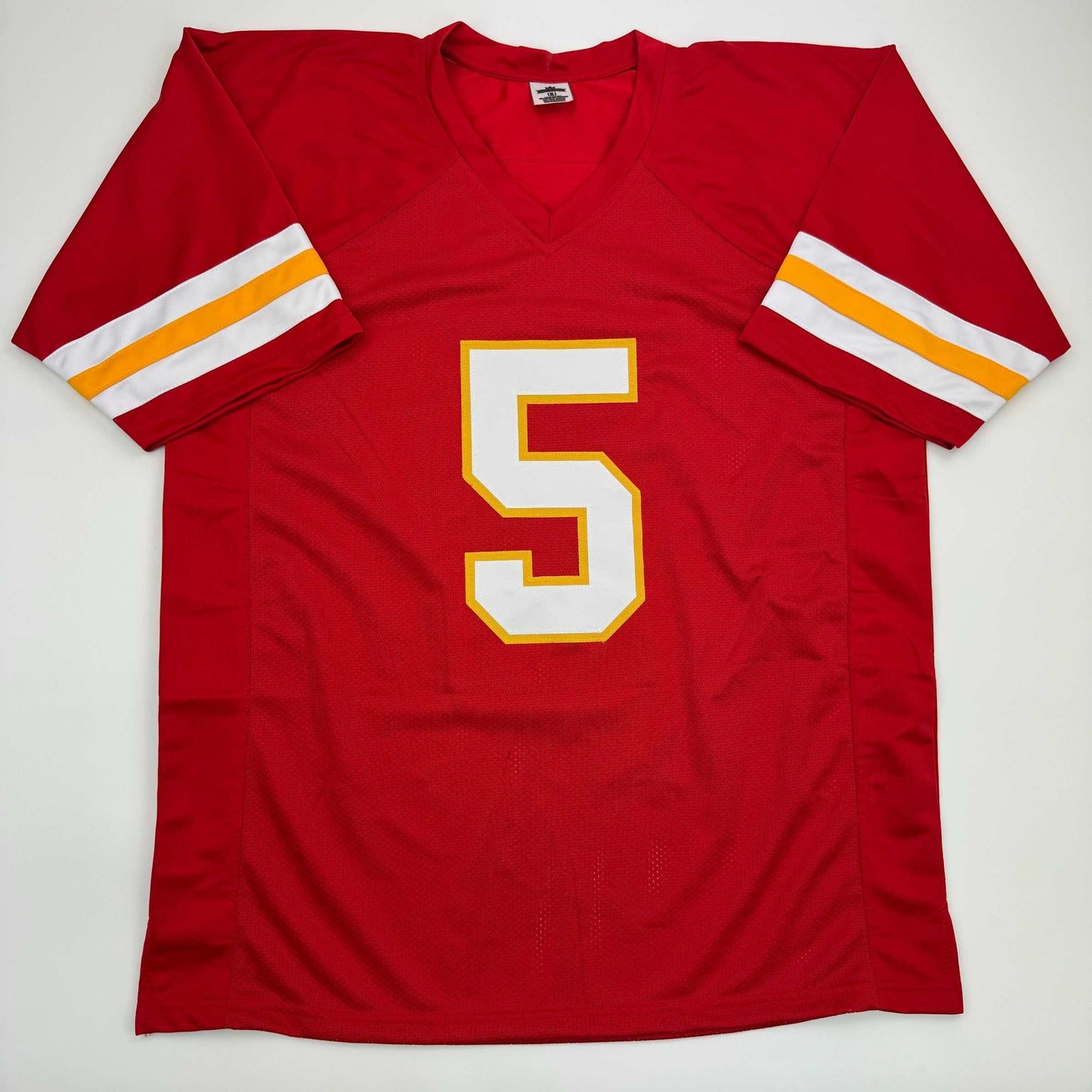 Autographed/Signed Marquise Hollywood Brown Kansas City Red Football Jersey JSA COA