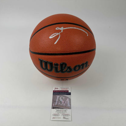 Autographed/Signed Allen Iverson Philadelphia 76ers Sixers Full Size Wilson Basketball JSA COA