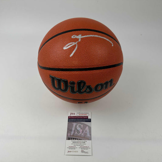 Autographed/Signed Allen Iverson Philadelphia 76ers Sixers Full Size Wilson Basketball JSA COA