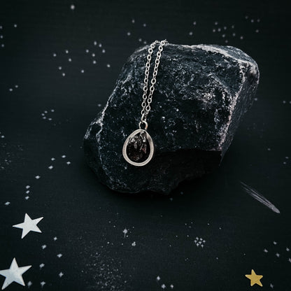 Small Teardrop Meteorite Pendant