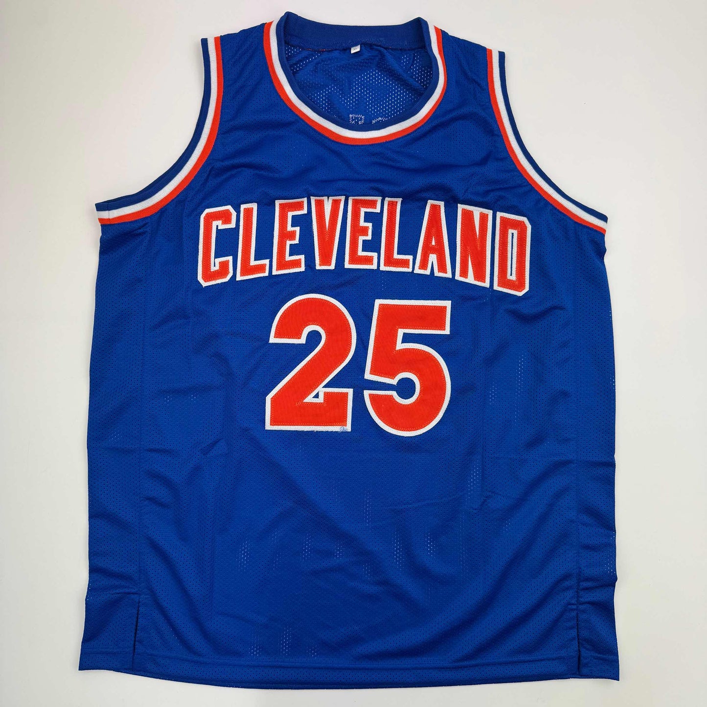 Autographed/Signed Mark Price Cleveland Blue Basketball Jersey Beckett BAS COA