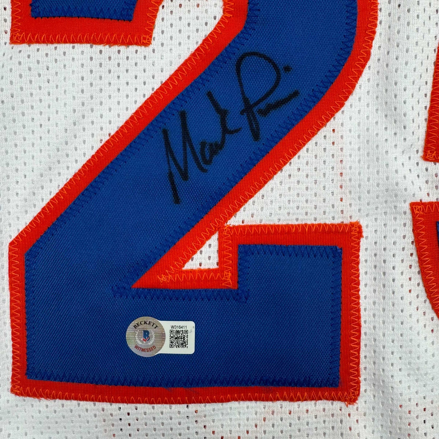 Autographed/Signed Mark Price Cleveland White Basketball Jersey Beckett BAS COA