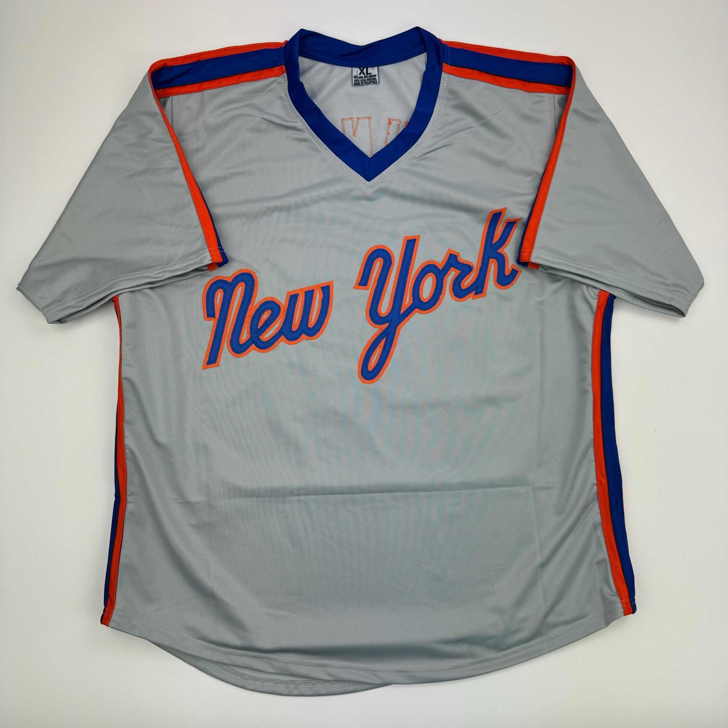 Autographed/Signed Howard Johnson HOJO New York Grey Baseball Jersey JSA COA