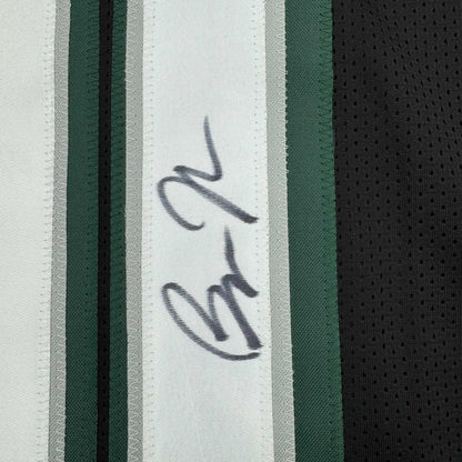 Framed Autographed/Signed Bryce Huff 35x39 Philadelphia Black Football Jersey JSA COA