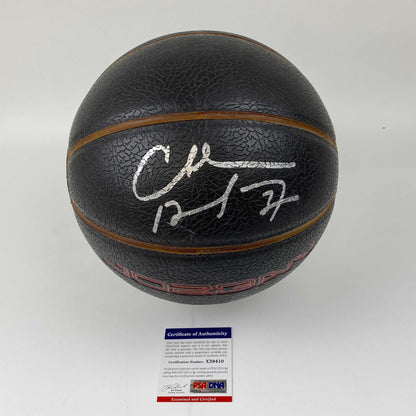 Autographed/Signed Charles Barkley Full Size Black Jordan Brand Basketball PSA/DNA COA