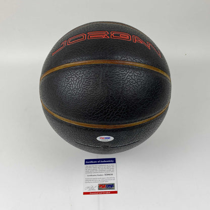 Autographed/Signed Charles Barkley Full Size Black Jordan Brand Basketball PSA/DNA COA