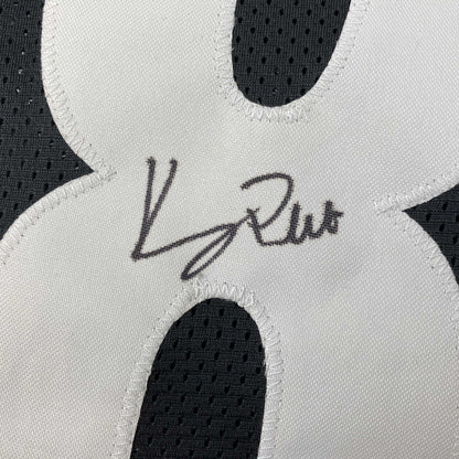 Autographed/Signed Kenny Pickett Pittsburgh Black Football Jersey Beckett BAS COA