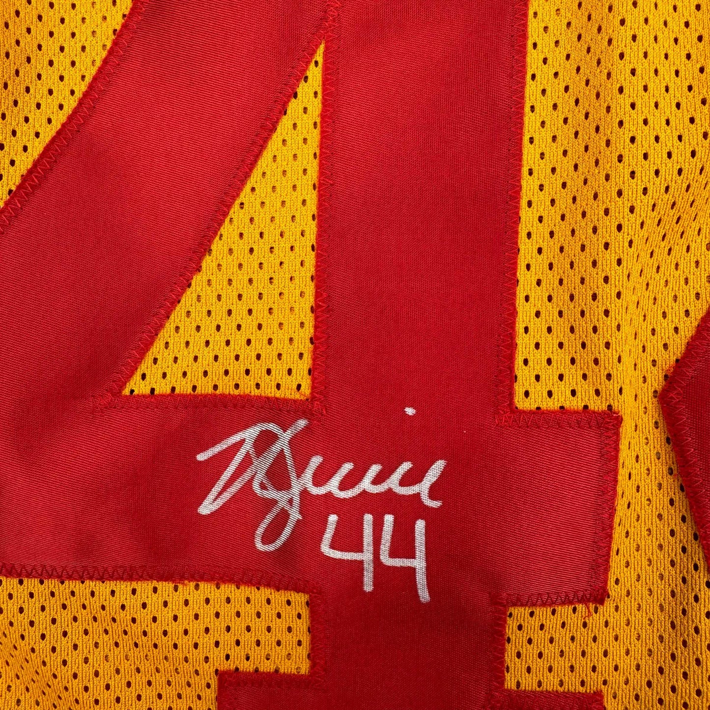 Autographed/Signed Kyle Juszczyk San Francisco Gold Football Jersey Beckett BAS COA