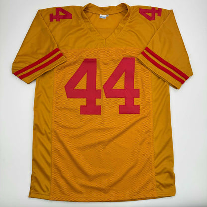 Autographed/Signed Kyle Juszczyk San Francisco Gold Football Jersey Beckett BAS COA