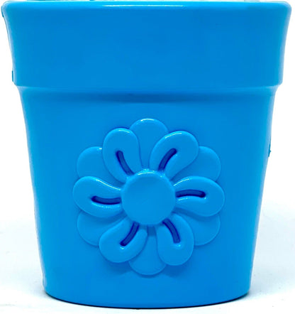 Large Flower Pot eCup Dog Treat Dispenser | Durable USA-Made Enrichment Toy | SodaPup