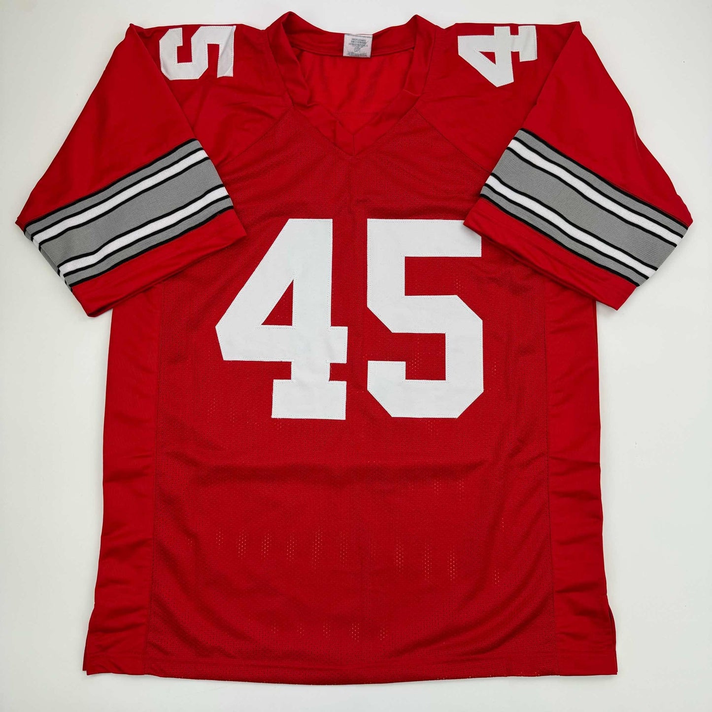 Autographed/Signed Archie Griffin Ohio State Red College Football Jersey Beckett BAS COA