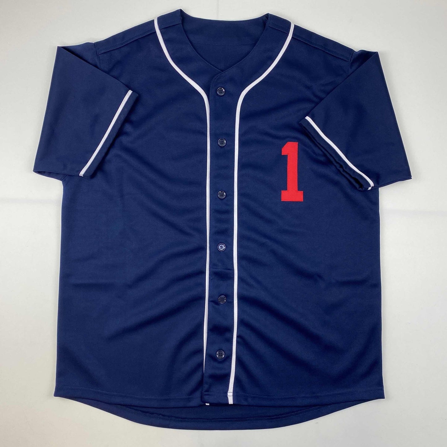 Autographed/Signed Ozzie Albies Atlanta Blue Baseball Jersey JSA COA