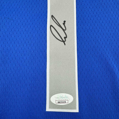 Autographed/Signed Luka Doncic Dallas Mavericks Blue Authentic Basketball Jersey JSA COA