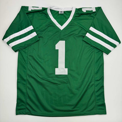 Autographed/Signed Ahmad Sauce Gardner New York Green Football Jersey Beckett BAS COA #2