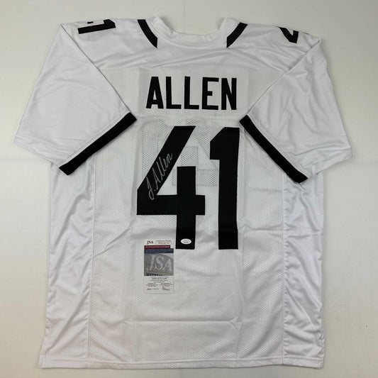 Autographed/Signed Josh Allen Jacksonville White Football Jersey JSA COA