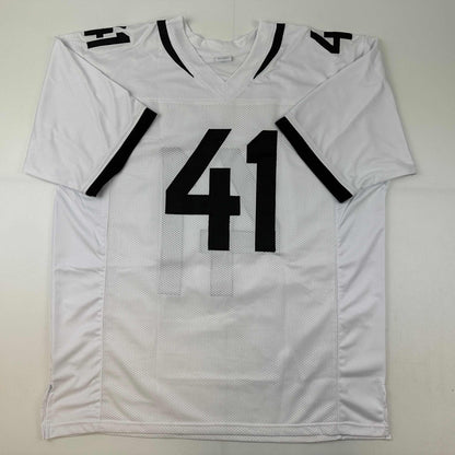 Autographed/Signed Josh Allen Jacksonville White Football Jersey JSA COA