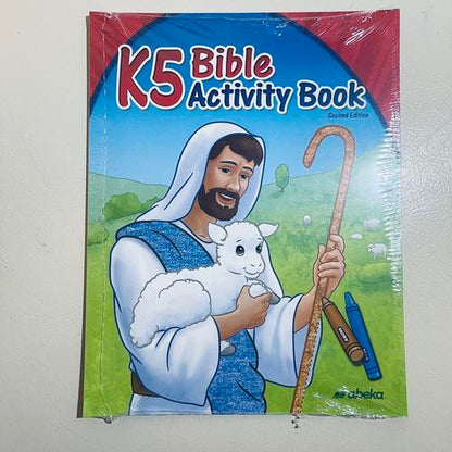 K5 Bible Activity Book - Abeka Bible Coloring and Activity Book