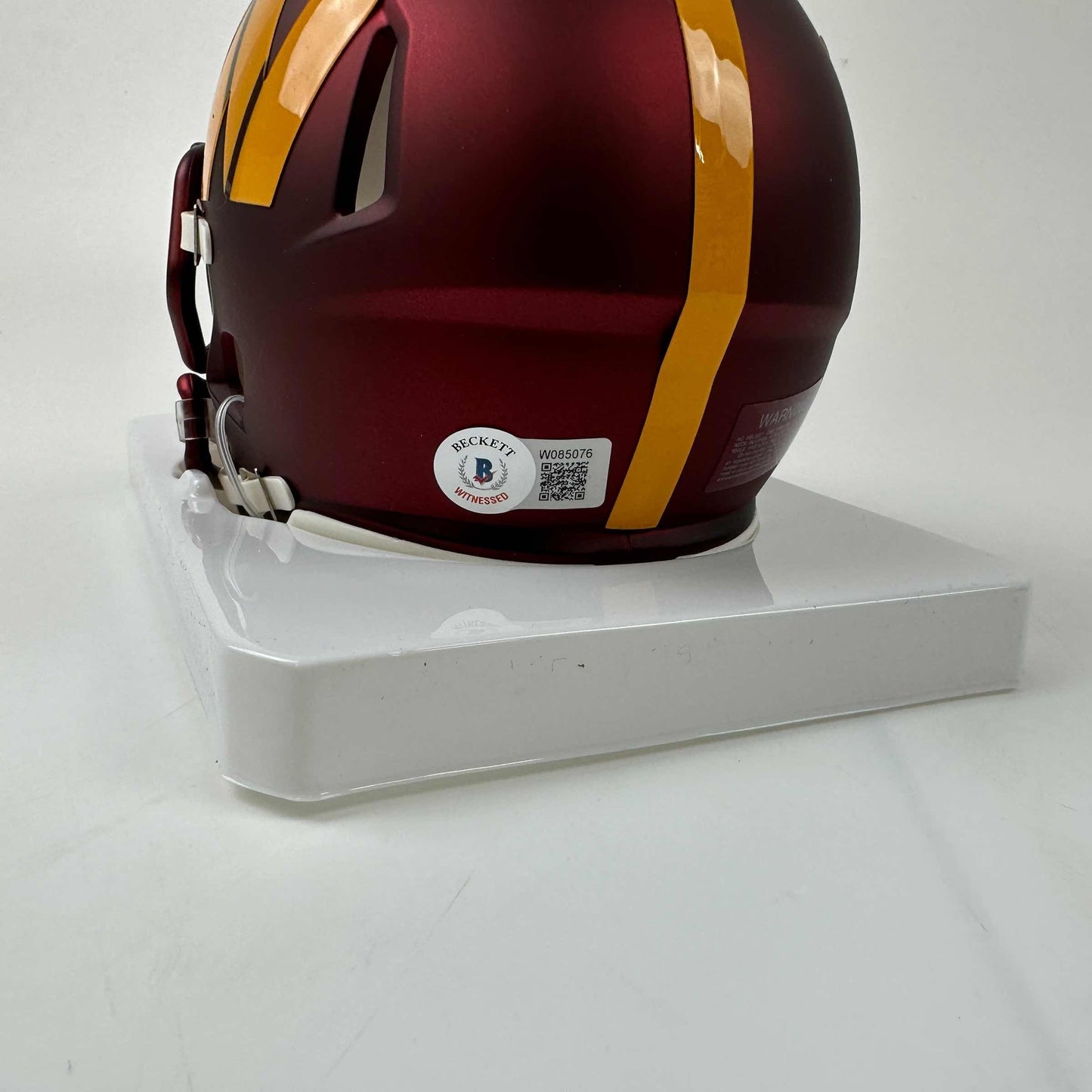 Autographed/Signed Terry McLaurin Washington Commanders Mini Football Helmet Beckett BAS COA