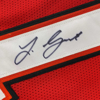 Autographed/Signed Leonard Fournette Tampa Bay Red Football Jersey JSA COA