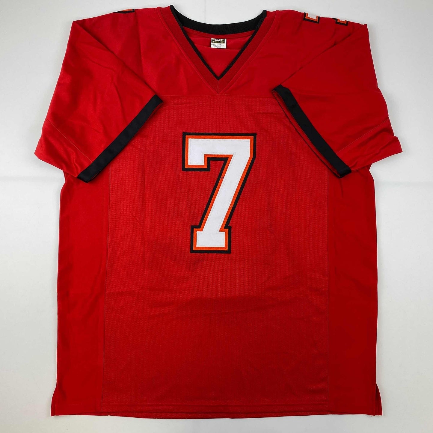 Autographed/Signed Leonard Fournette Tampa Bay Red Football Jersey JSA COA