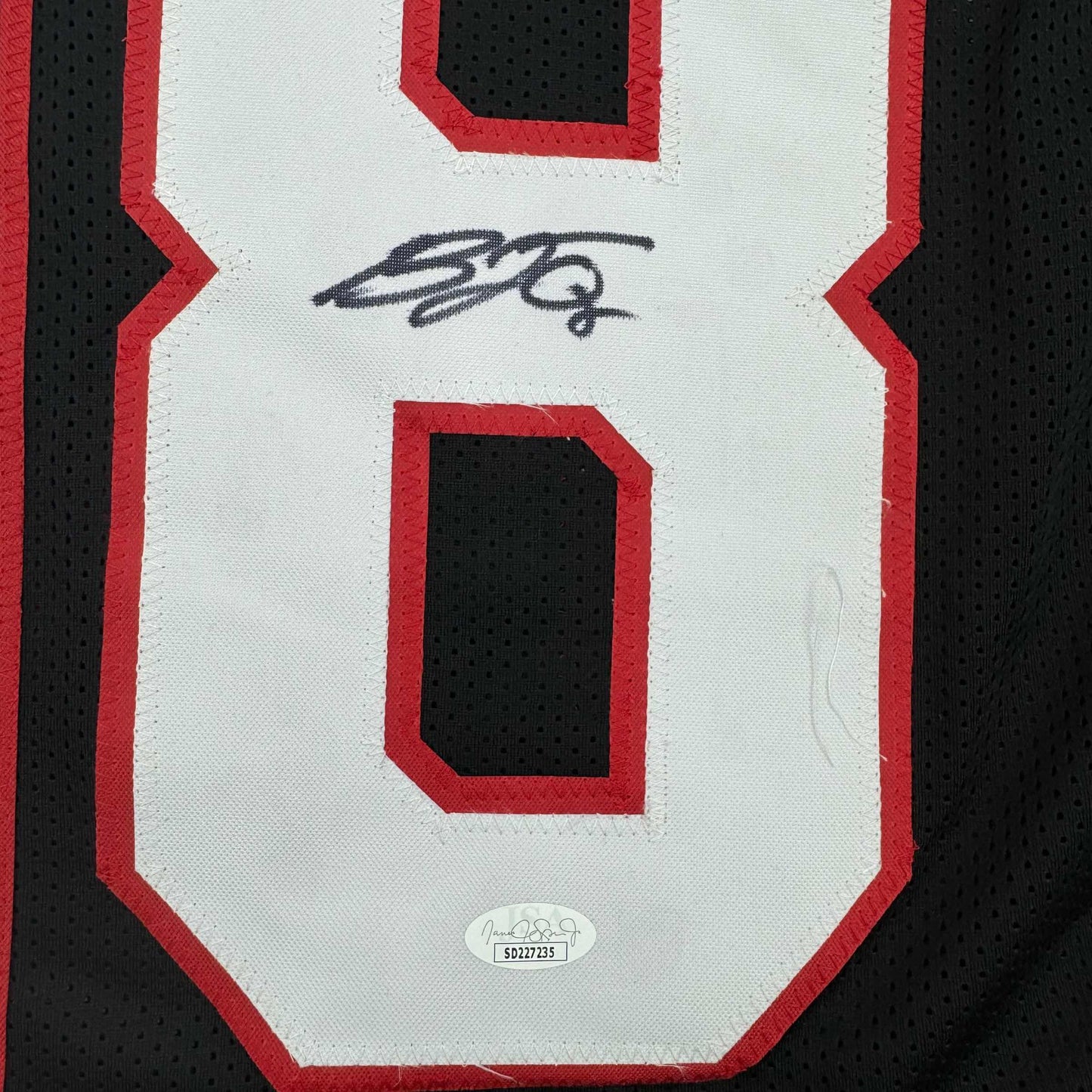 Autographed/Signed B.J. BJ Ojulari Arizona Black Football Jersey JSA COA