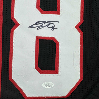 Framed Autographed/Signed B.J. BJ Ojulari 35x39 Arizona Black Football Jersey JSA COA