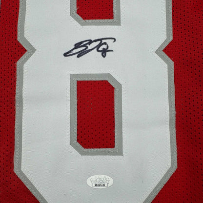 Framed Autographed/Signed B.J. BJ Ojulari 35x39 Arizona Red Football Jersey JSA COA