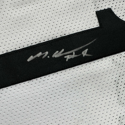 Autographed/Signed Mikal Bridges Brooklyn White Basketball Jersey Beckett BAS COA