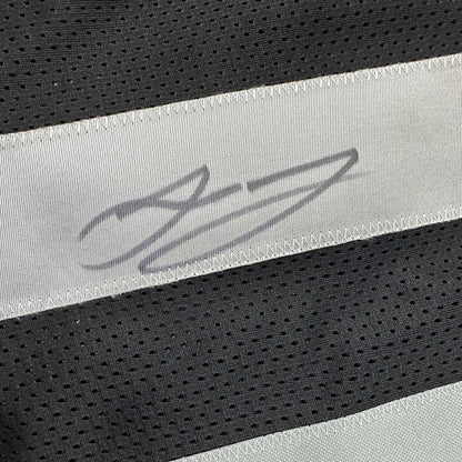 Autographed/Signed Jakobi Meyers Las Vegas Oakland Black Football Jersey Beckett BAS COA