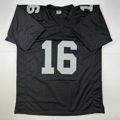 Autographed/Signed Jakobi Meyers Las Vegas Oakland Black Football Jersey Beckett BAS COA