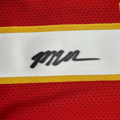 Autographed/Signed Marquez Valdes-Scantling Kansas City Red Football Jersey JSA COA