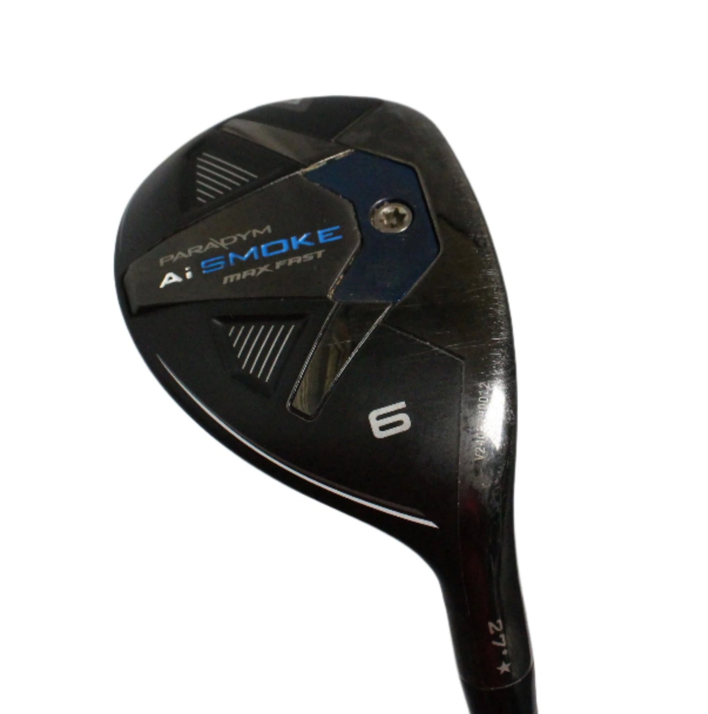 Pre-Owned Callaway Ai Smoke Max Fast: 6 Hybrid (27.0) W/ Attas 50 A (Senior) (39 Inch) Shaft (Above Average)