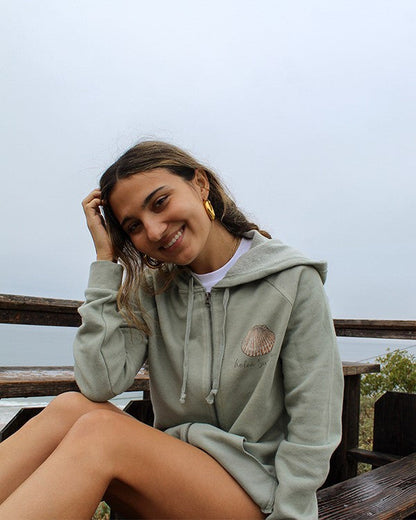 Koloa Seashell Zip-Up Hoodie