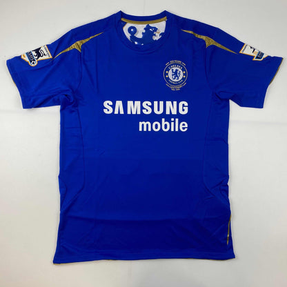 Autographed/Signed John Terry Chelsea FC Blue Soccer Futbol Jersey Beckett BAS COA