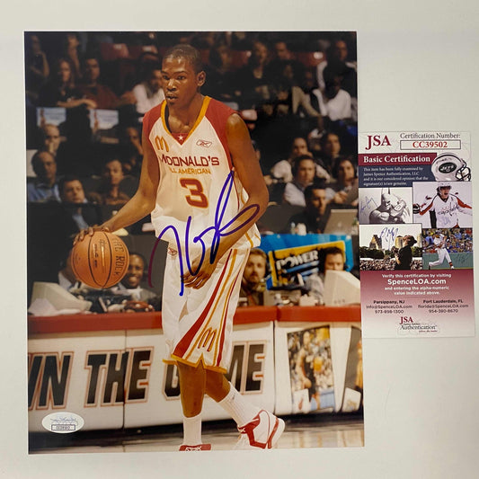 Autographed/Signed Kevin Durant McDonald's All-American 8x10 Basketball Photo JSA COA