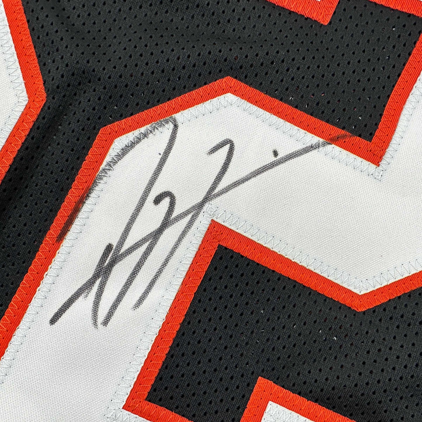 Autographed/Signed Ray Lewis Miami Black College Football Jersey Beckett BAS COA