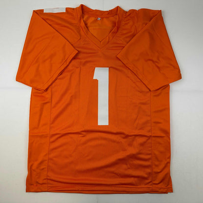 Autographed/Signed Jason Witten Tennessee Orange College Football Jersey Beckett BAS COA