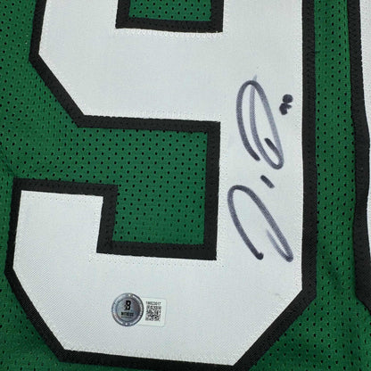 Autographed/Signed Jordan Davis Philadelphia Kelly Green Football Jersey Beckett BAS COA