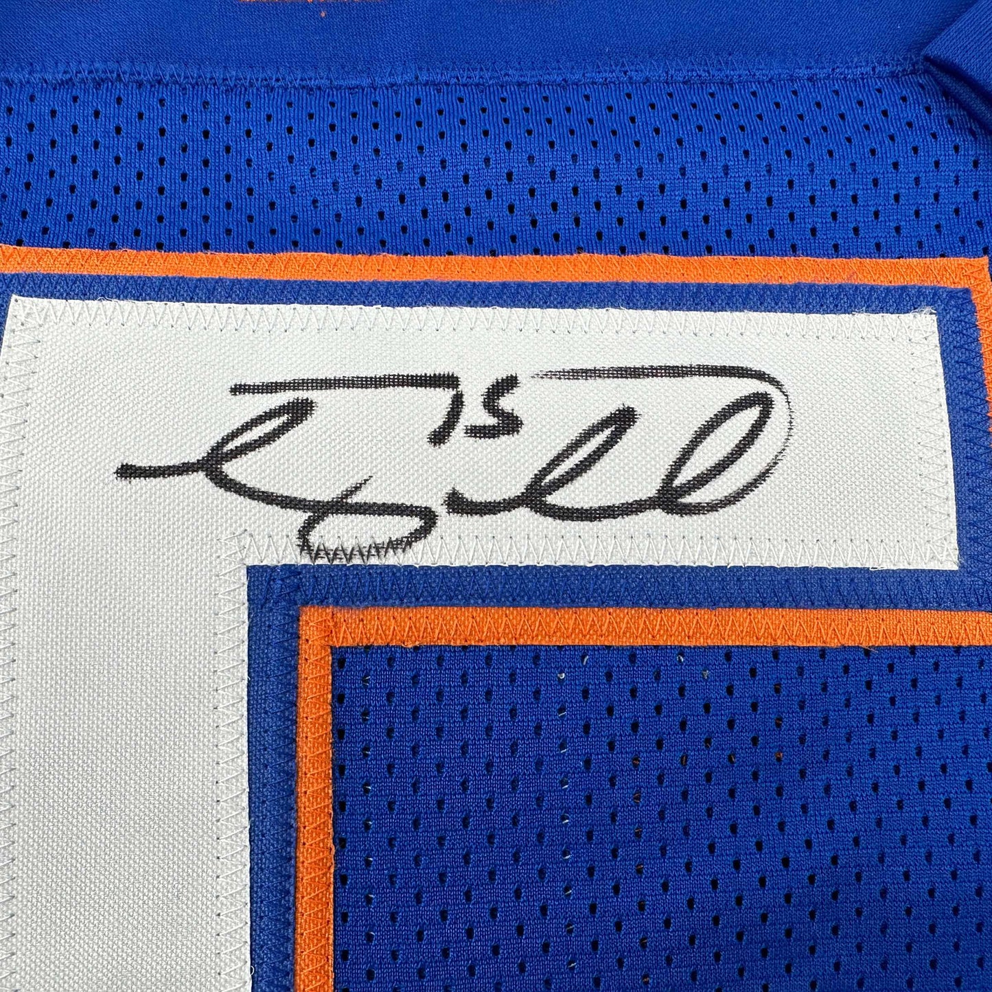 Autographed/Signed Tim Tebow Florida Blue College Football Jersey Beckett BAS COA