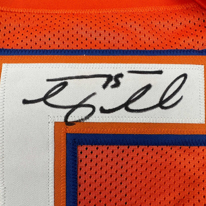 Autographed/Signed Tim Tebow Florida Orange College Football Jersey Beckett BAS COA