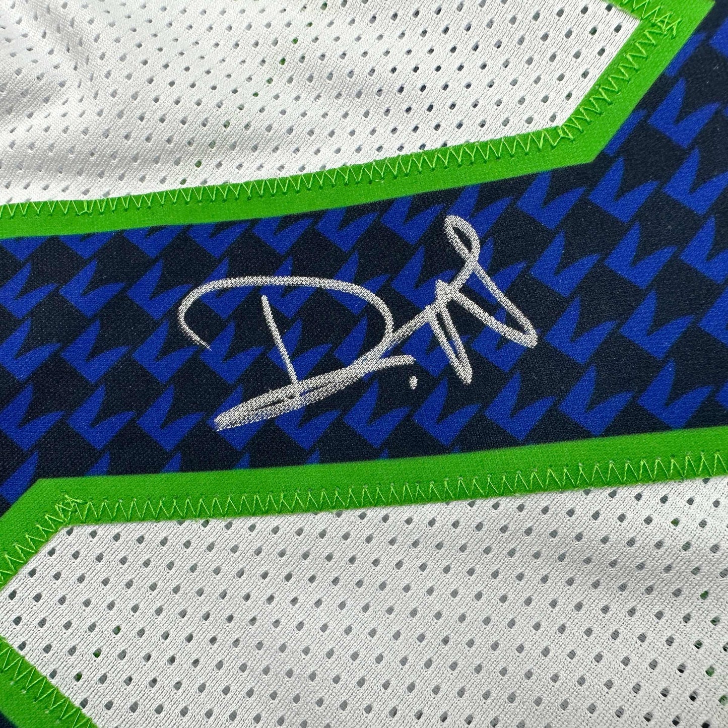 Autographed/Signed Devon Witherspoon Seattle White Football Jersey JSA COA