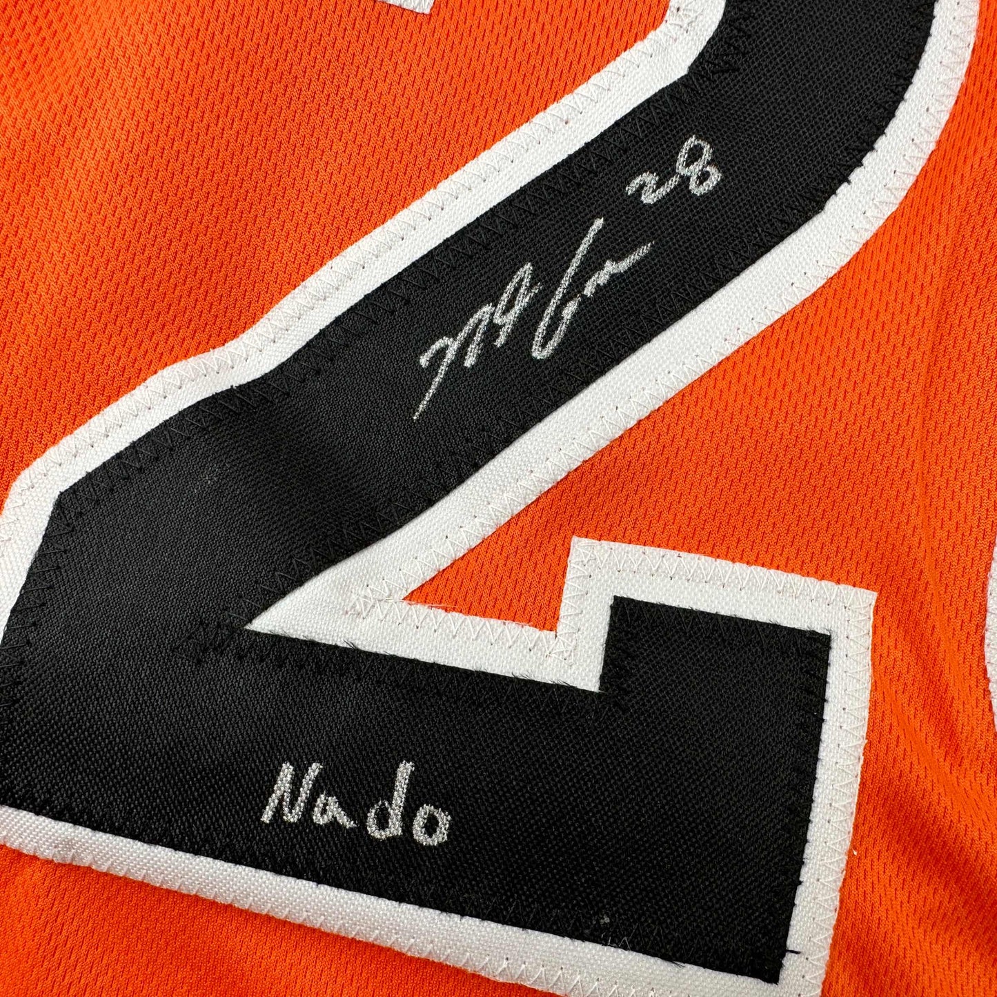 Autographed/Signed Nolan Arenado 2017 All-Star Game Orange Baseball Jersey JSA COA