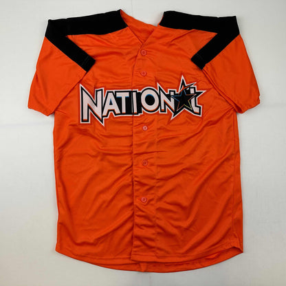 Autographed/Signed Nolan Arenado 2017 All-Star Game Orange Baseball Jersey JSA COA