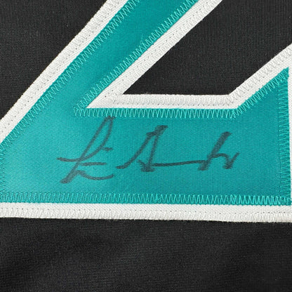 Autographed/Signed Luis Gonzalez Arizona Black Baseball Jersey JSA COA