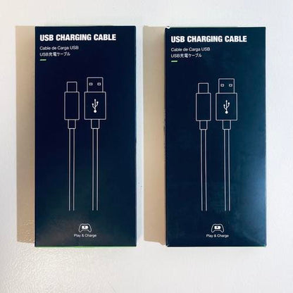 4 CABLES - PS4 Controller Charger Charging Cable 10ft Nylon Braided Micro USB