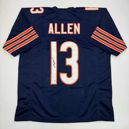 Autographed/Signed Keenan Allen Chicago Blue Football Jersey Beckett BAS COA