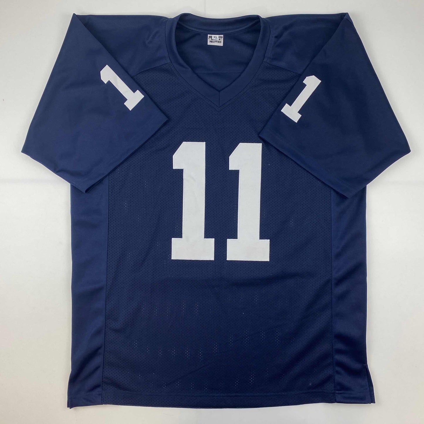 Autographed/Signed Micah Parsons Penn State Blue College Football Jersey JSA COA